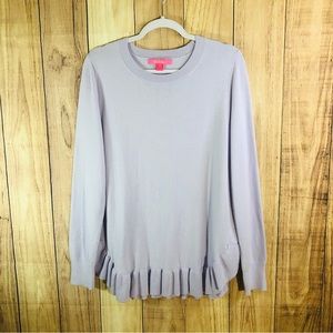 Lilly Pulitzer Women’s Sweater Light Purple Long Sleeve Size XL